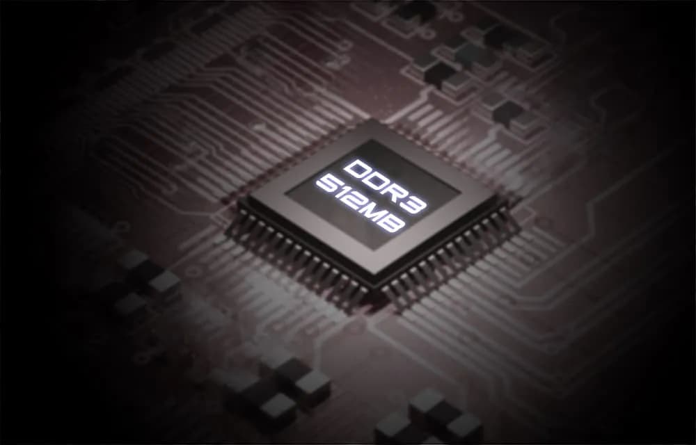 Large DDR3 buffer and versatile USB ports